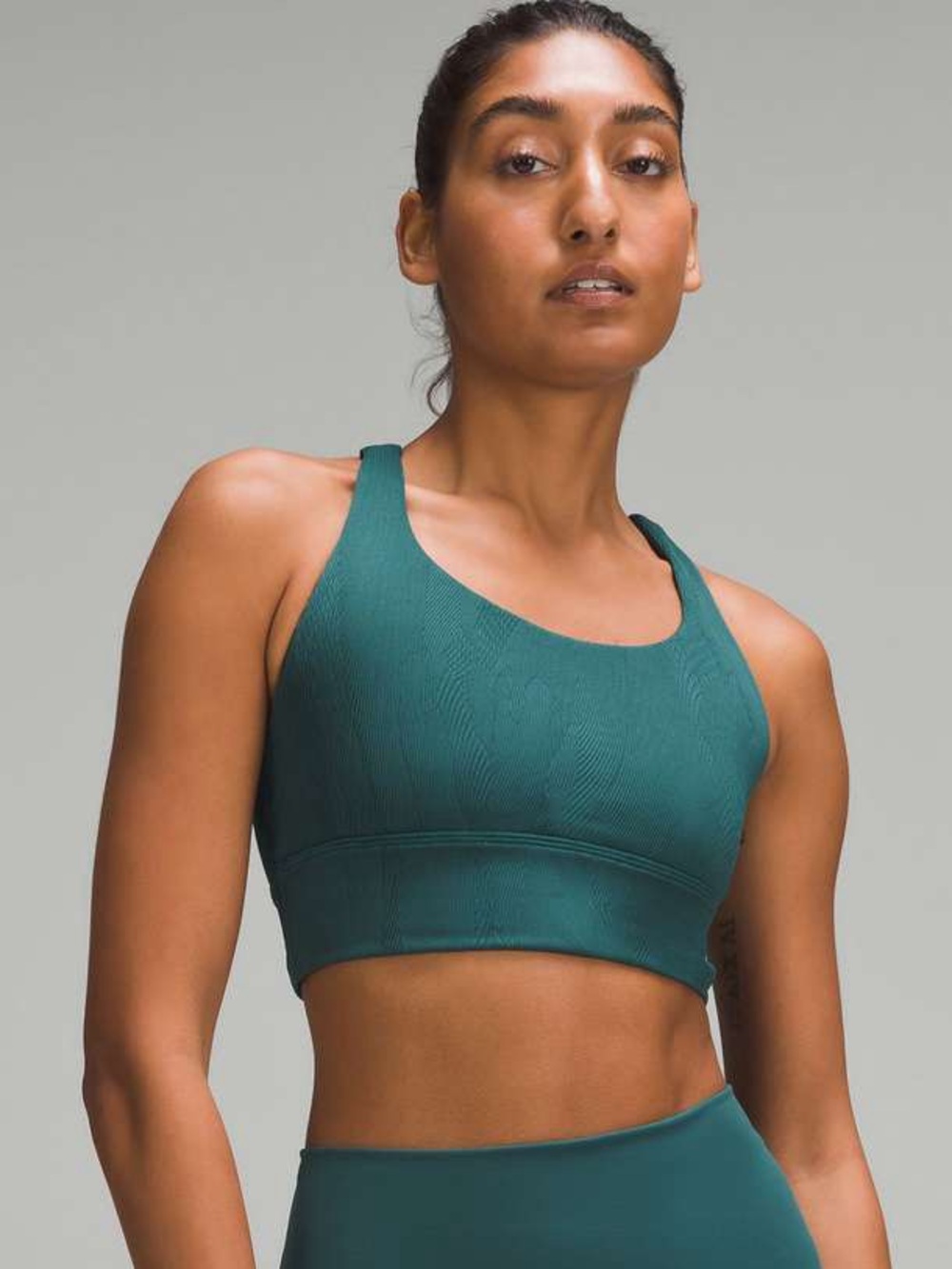 Lululemon Energy Longline Ribbed Bra | Storm Teal | 2